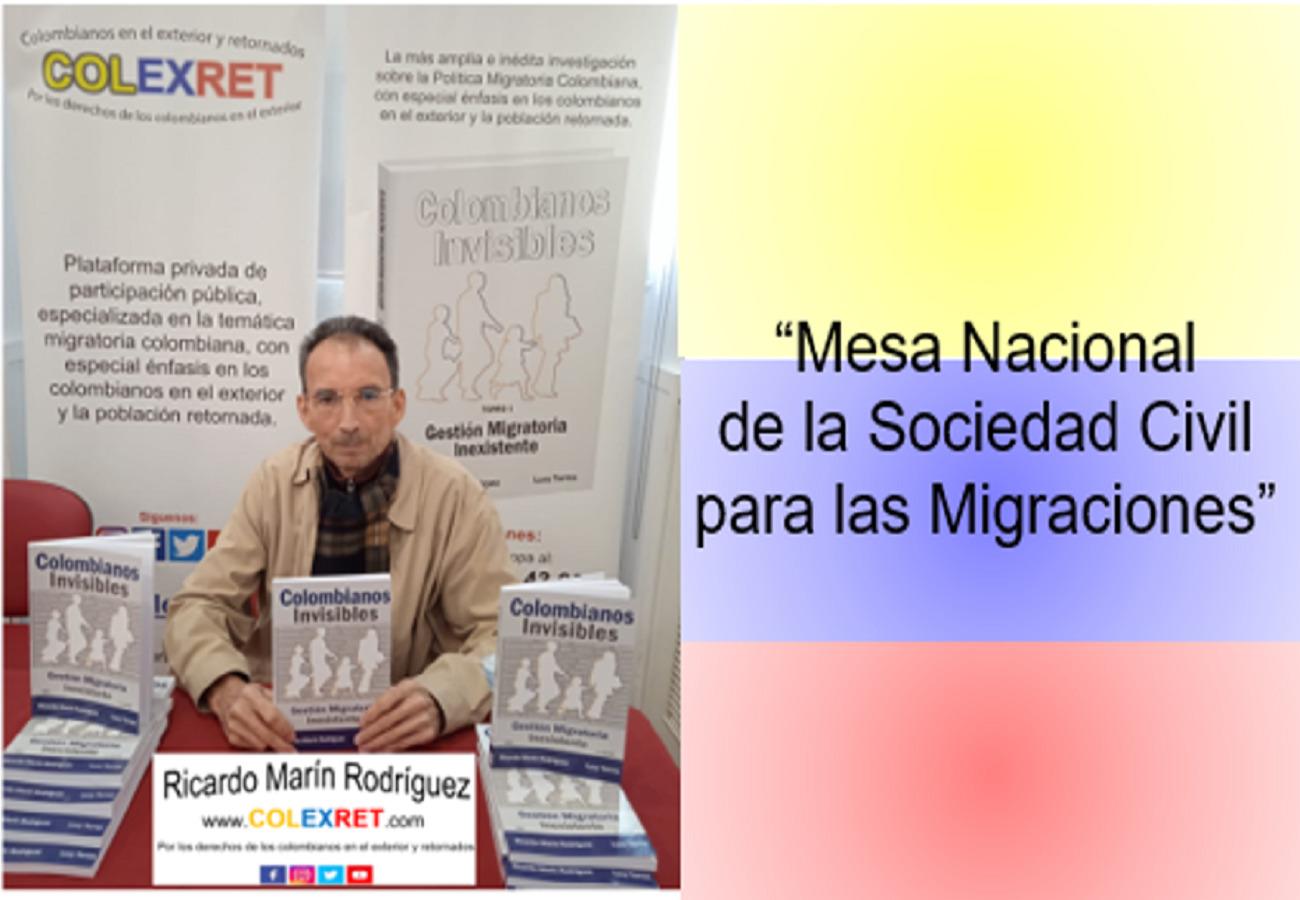Candidato a Representante de la Mesa Colombiana de las Migraciones