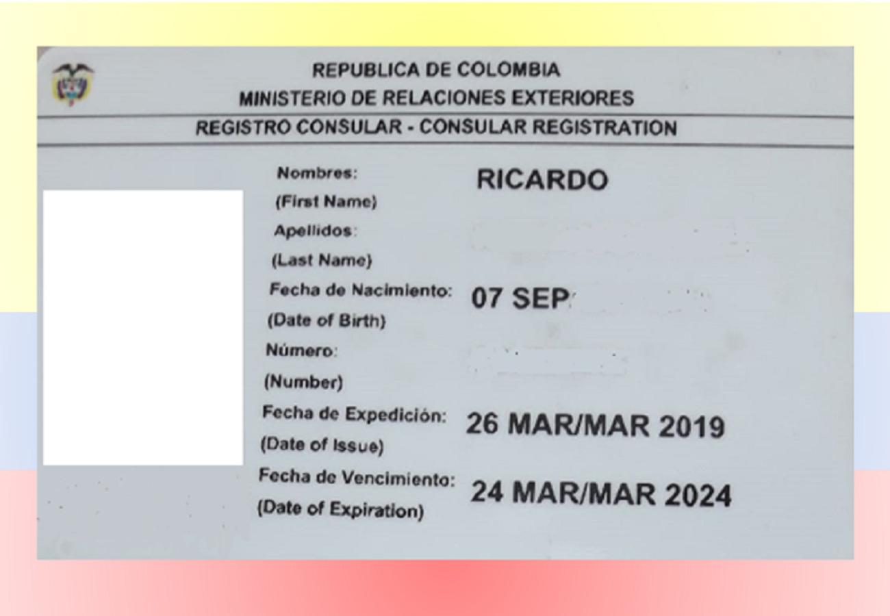 Tarjeta Consular para colombianos