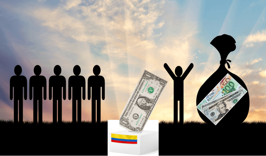 Riqueza y pobreza de los candidatos a la Cámara por los colombianos en el exterior